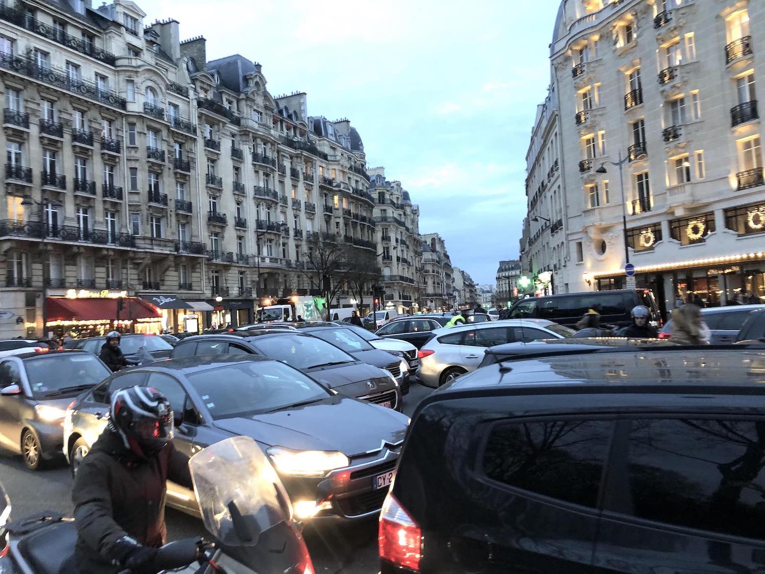 Traffic in paris